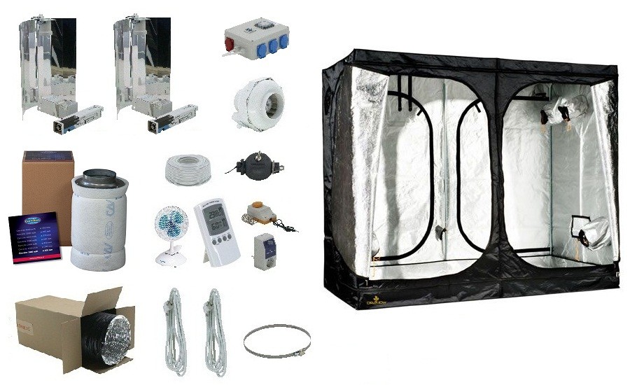 Grow Cabin Growzelt 240x120x200cm komplett